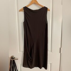 Dark Brown Sleeveless Dress